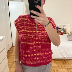 Maeve by Anthropolgie Knit Zip-Up Top